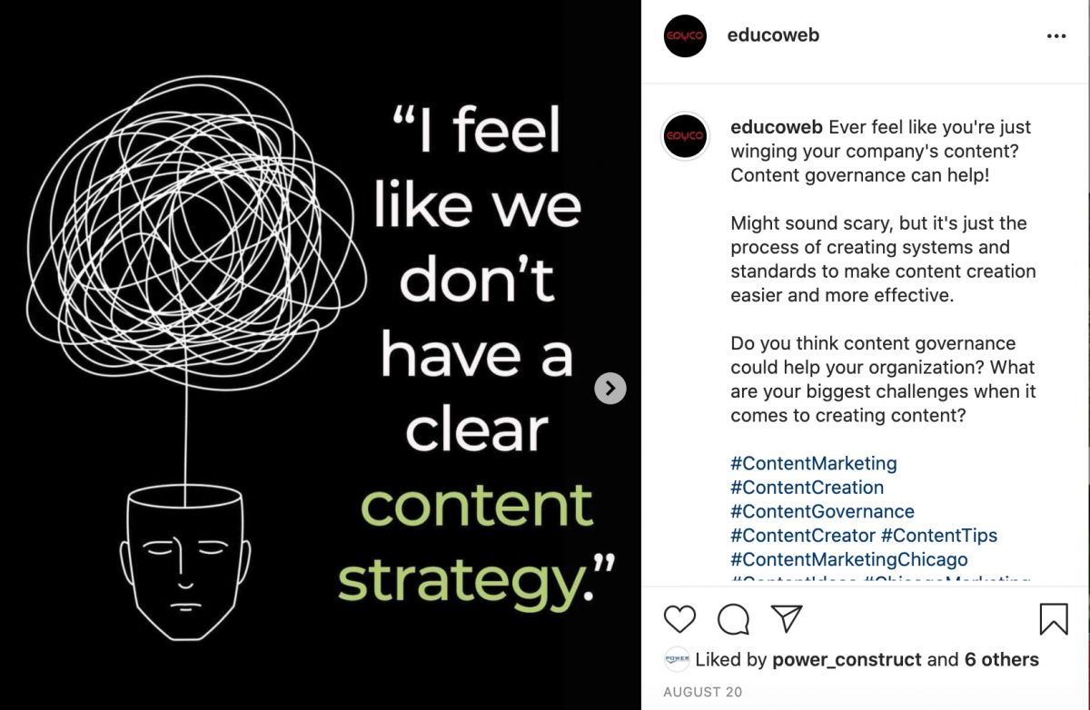Social media post ideas for businesses  - Instagram carousel post
