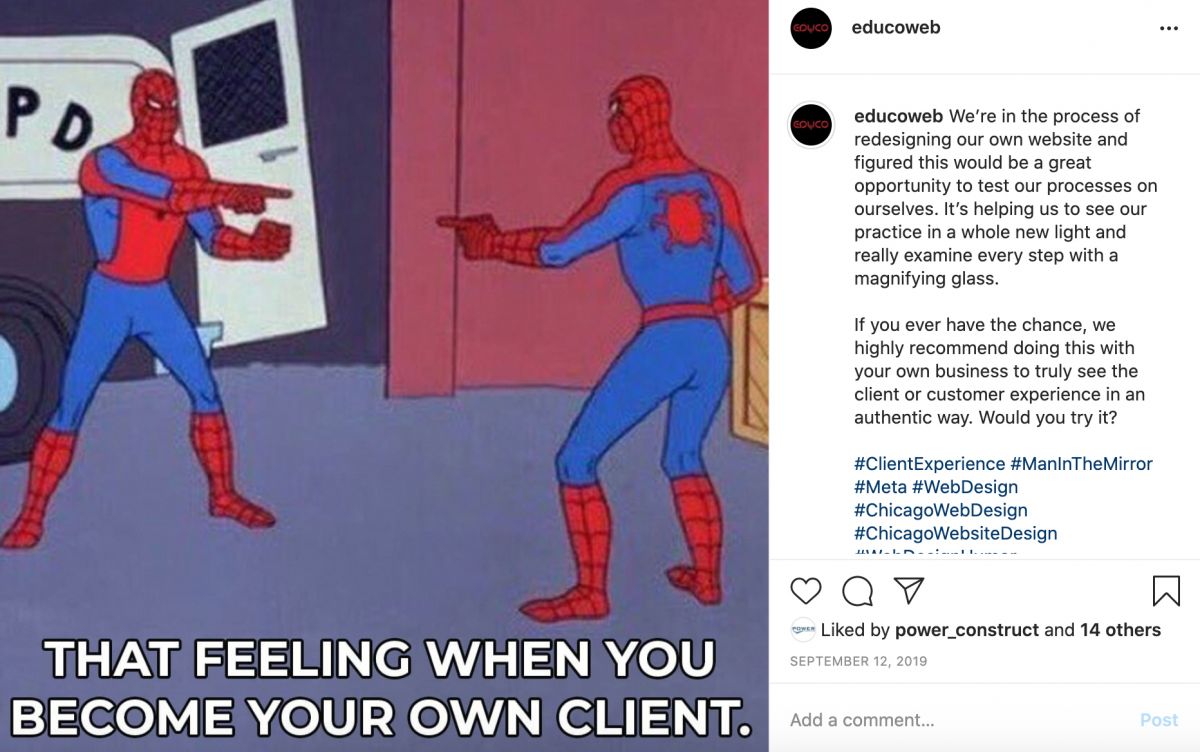 Social media post ideas for businesses  - Meme examples