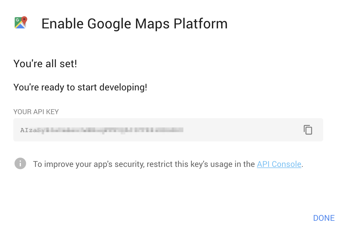 Google Maps Platform Walkthrough Step 10