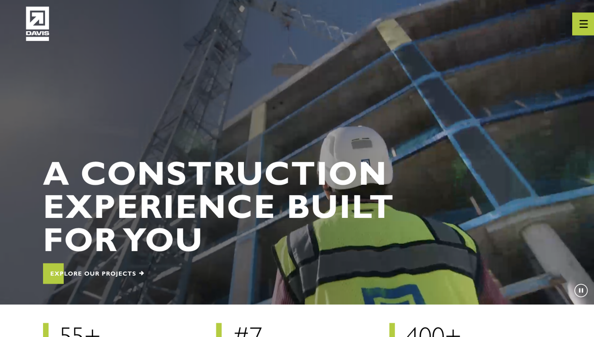 Davis Construction Using Drupal For their Marketing Website