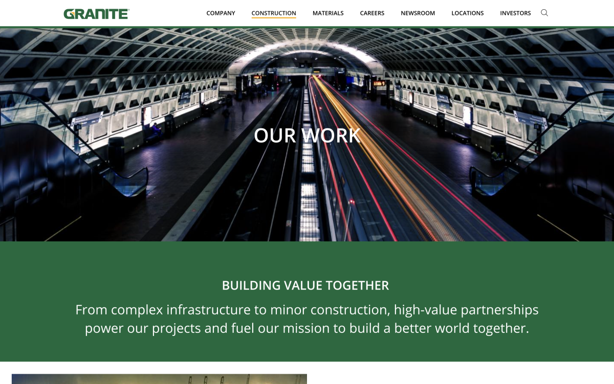 Granite Construction Company Using Drupal For their Marketing Website