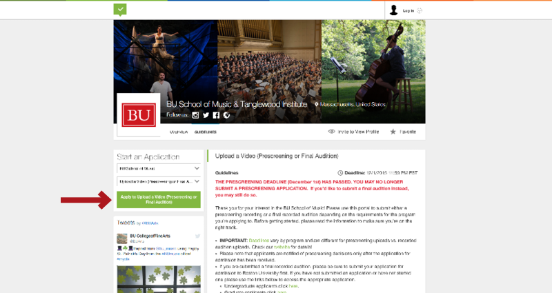 Boston University's Application Experience - Step 6 - Get Acceptd App Page Cont'd