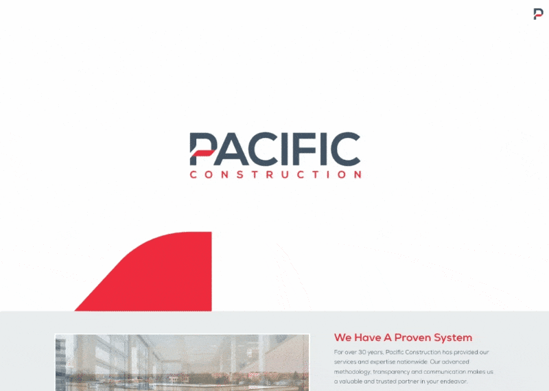 Pacific Micro Animation Commercial Construction Web Design Trend