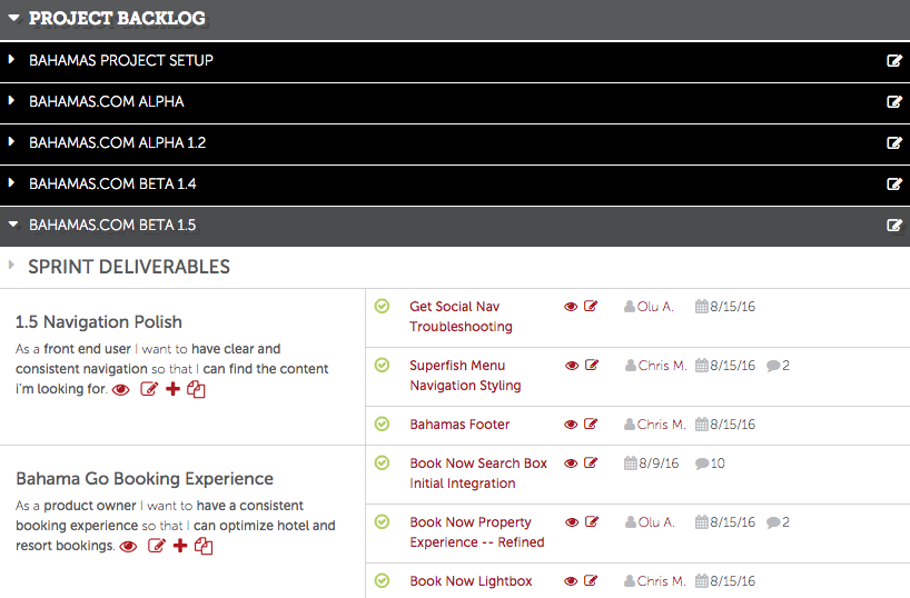 myEDUCO Project Backlog