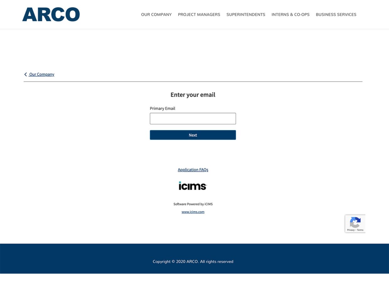 ARCOMurray's Career Page Application Experience 