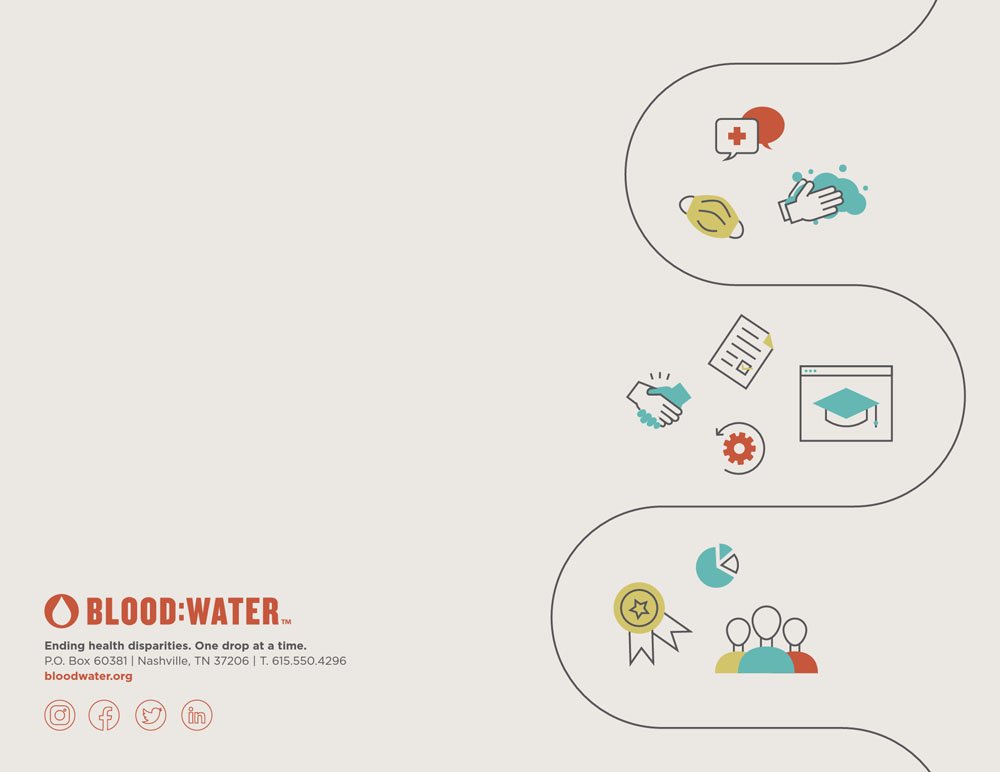 Blood:Water Best Printed Non-Profit Annual Report Example