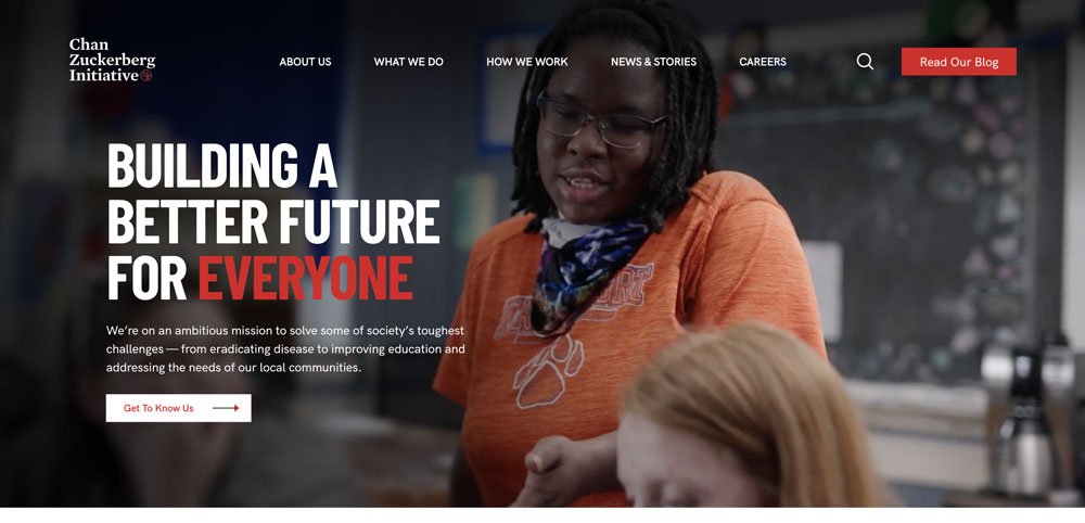 Clear Navigation Non-Profit Website Design Example