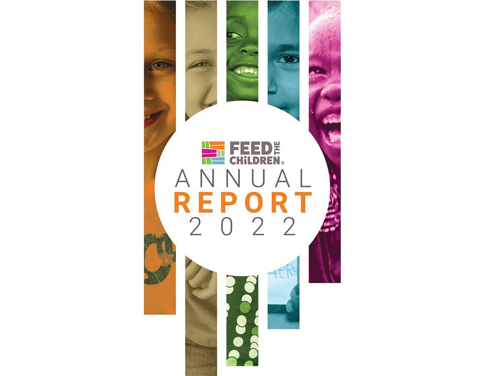 Feed The Children Non-Profit Stunning Printed Annual Report