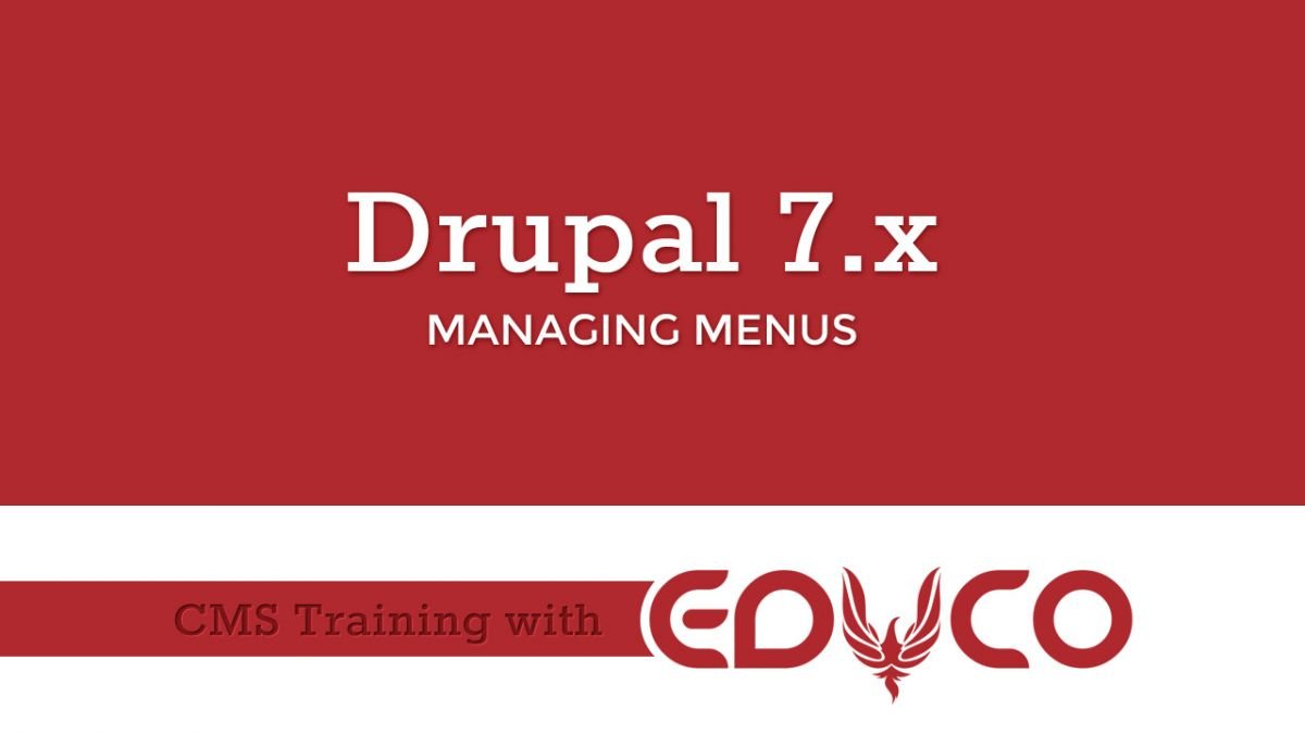 Drupal Tutorial - Managing Menus and Navigation