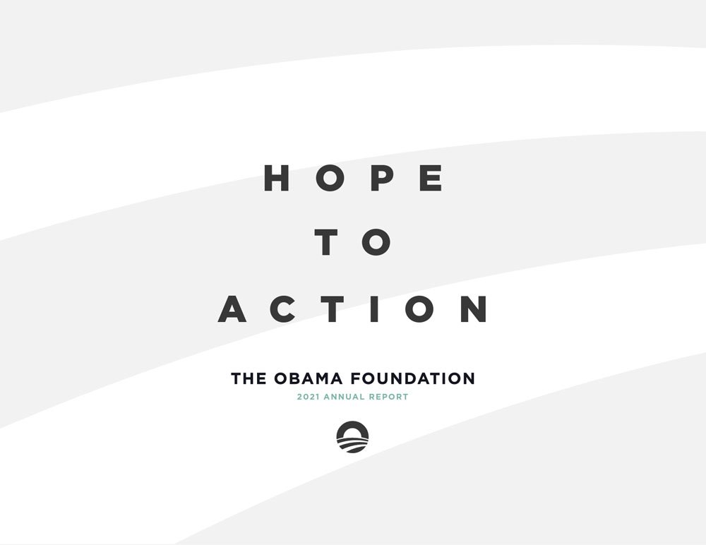 Obama Foundation Non-Profit Best Printed Annual Report