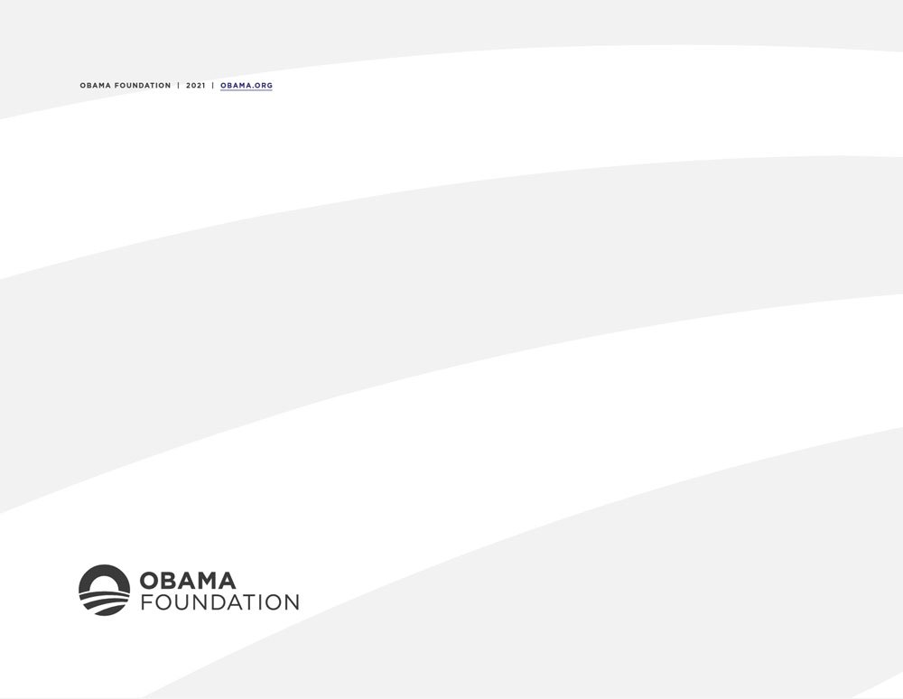 Obama Foundation Non-Profit Best Printed Annual Report
