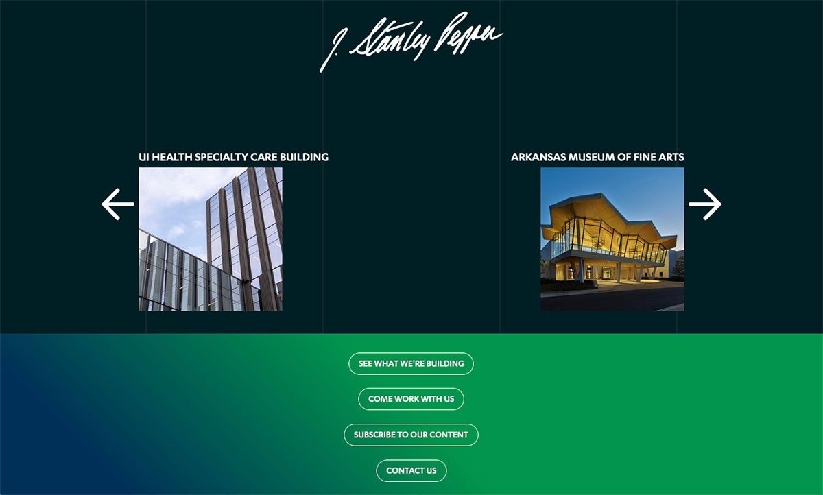 Commercial Construction Colorful Gradients Web Design Trend 2023