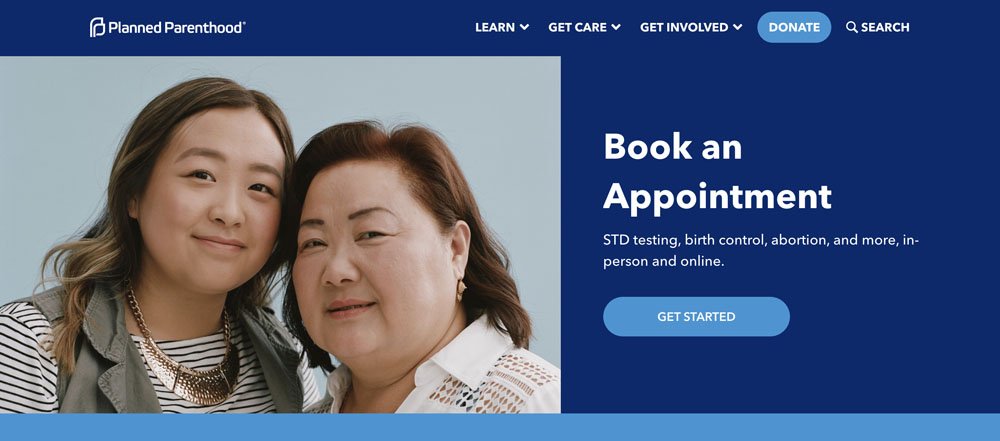 User-Centric Hero Message Example for Non-Profits