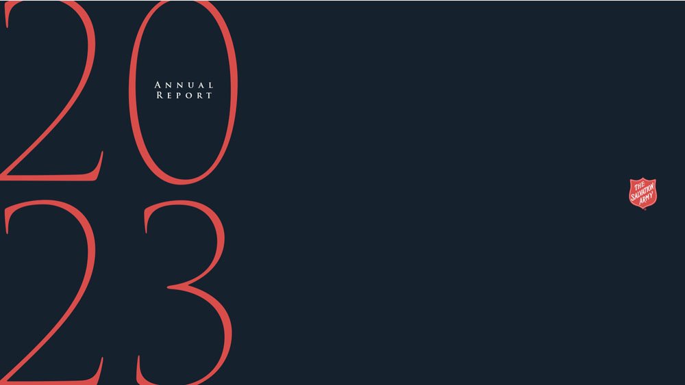 Salvation Army Non-Profit Amazing Printed Annual Report