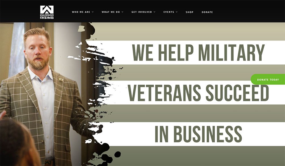 Non-Profit Bold Message Web Design Trend