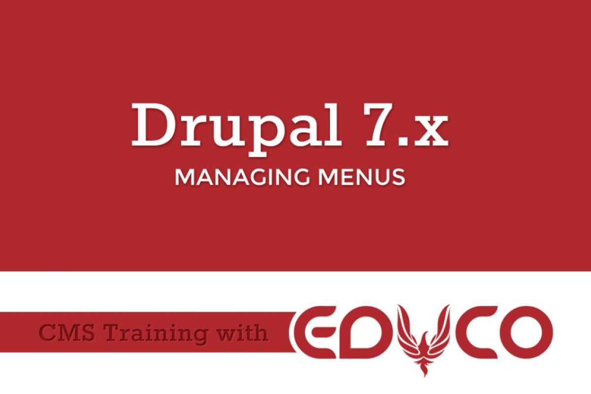 Drupal Tutorial - Managing Menus and Navigation