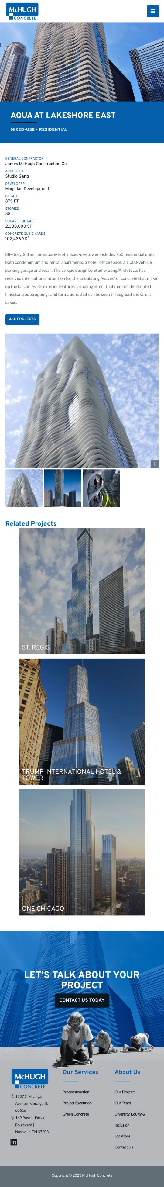 Chicago Commercial Construction Website Design Company