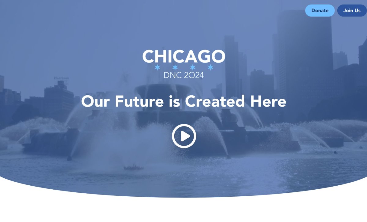 Chicago DNC Political Web Design Project