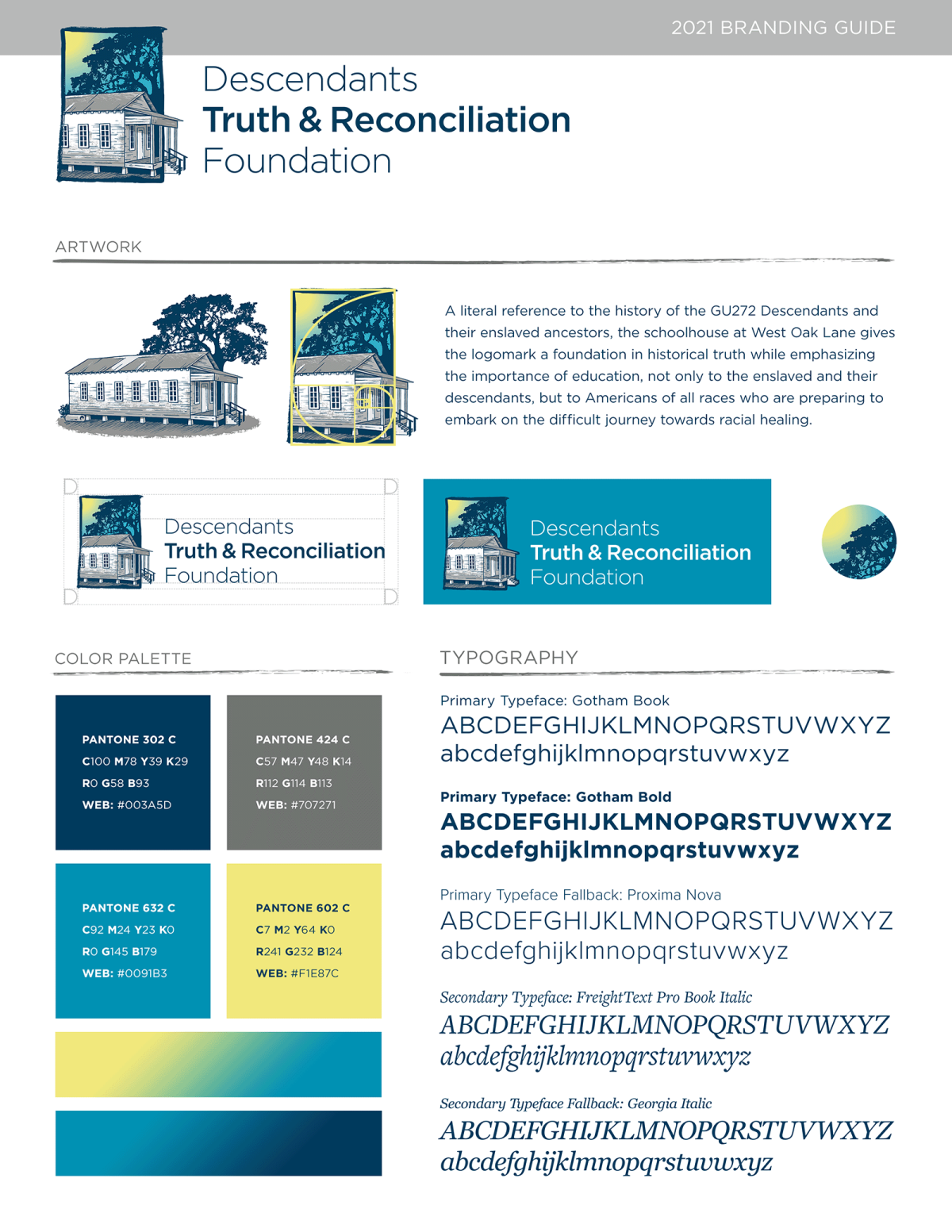 Descendants Truth and Reconciliation 2021 Brand Guidelines