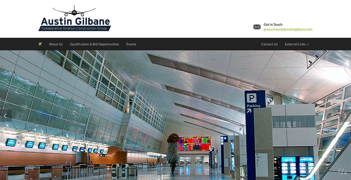 Houston Airport Construction Joint Venture Partner Microsite Design