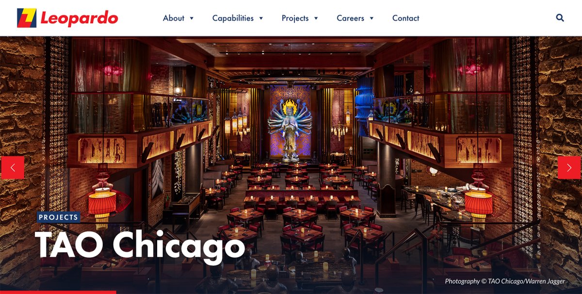 Leopardo Commercial Construction Website Redesign Projects Page