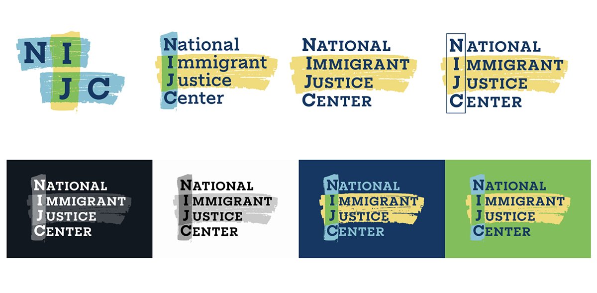 NIJC Non-Profit Rebranding and Logo Variations