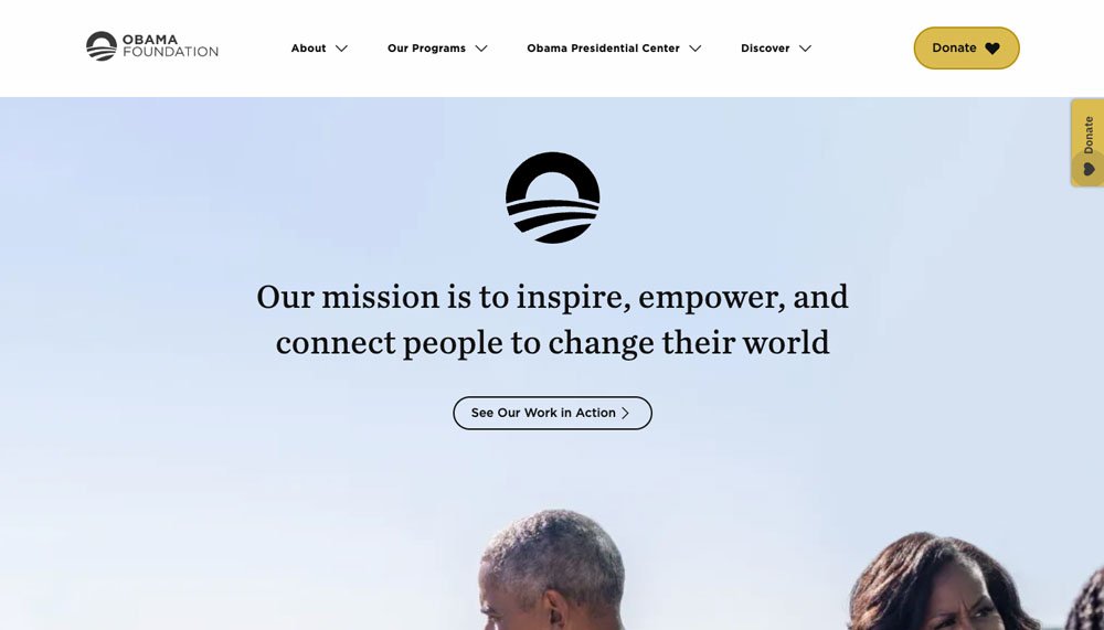 Clean Non-Profit Website Design Example