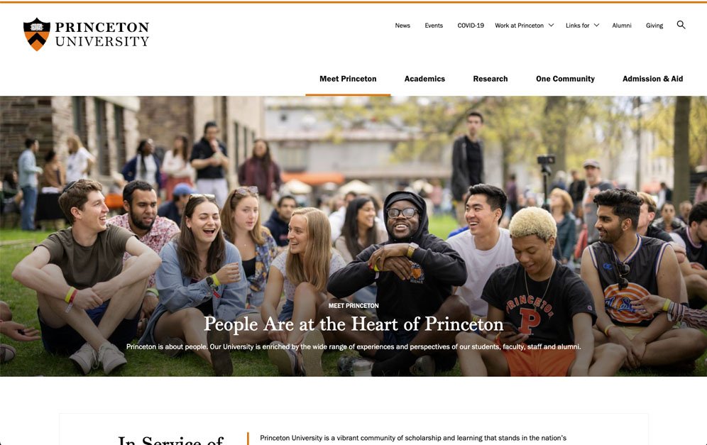 University Drupal Website Design Example