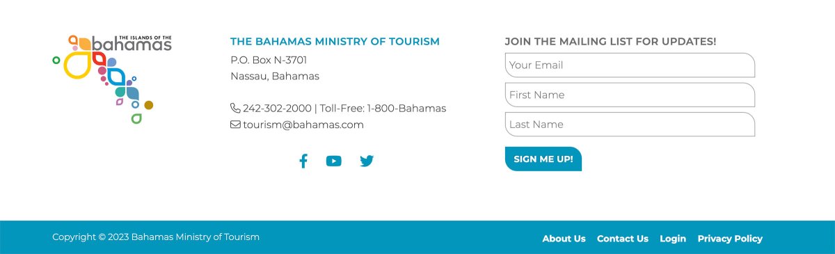 Bahamas Tourism Website Redesign Project