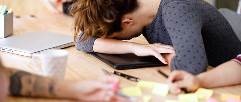 Woman passed out at meeting